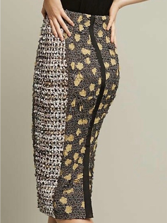 Byron Lars Dresses & Skirts - Byron Lars 3D Laser Cut Floral Pencil Skirt